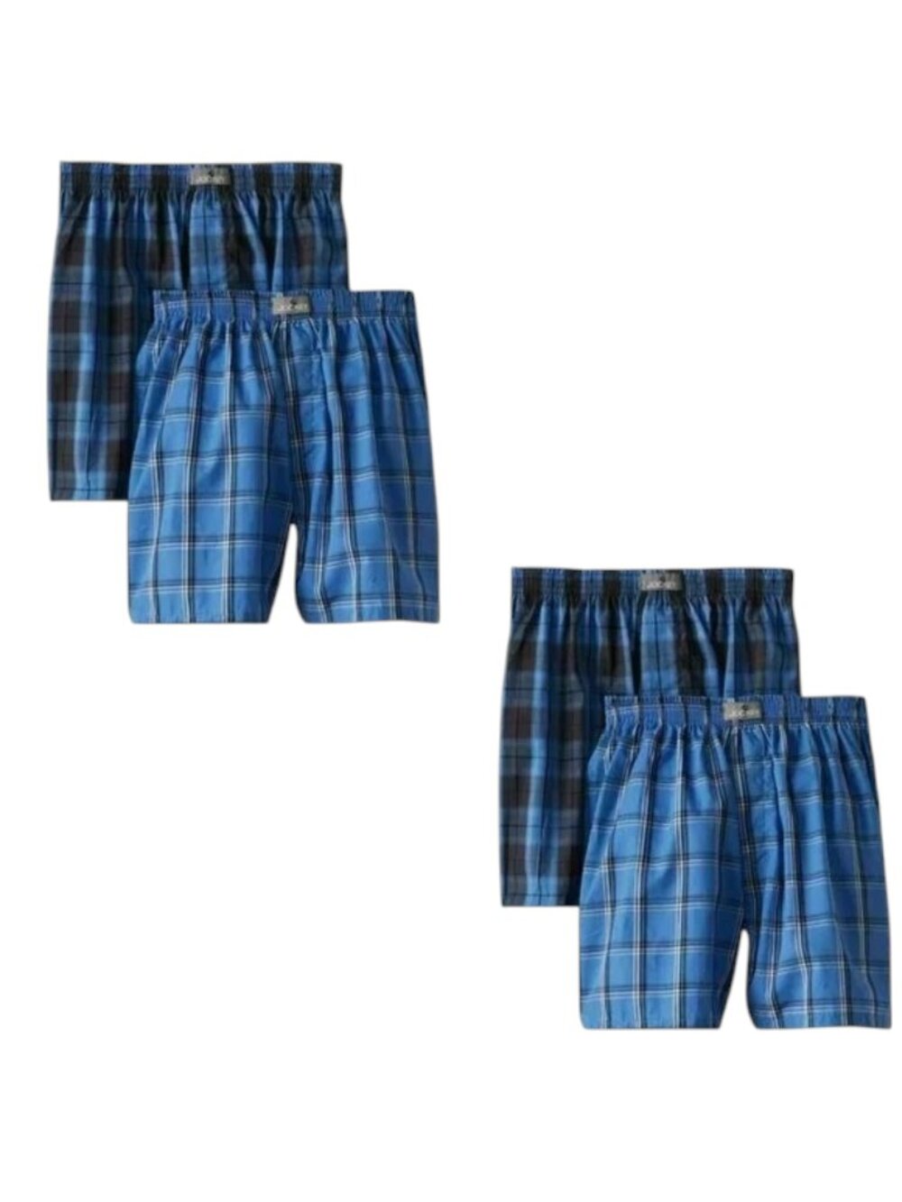 NEW Jockey 2 Packs Modern Fit Woven Classic Boxer Shorts 4 Pair Boys S 6 7 8 NWT